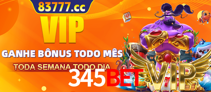 Banner promocional do 345BET oferecendo 100% de recompensas adicionais contínuas para quem fizer o login diário (Daily sign-in), com um mascote de coelho.