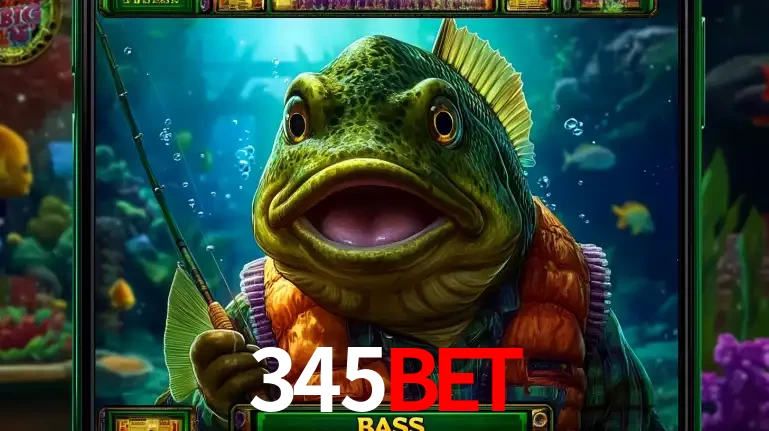 Personagem de peixe pescador do popular jogo de slot com tema de pescaria, uma das emocionantes opções de caça-níqueis para jogar e ganhar no cassino 345BET.